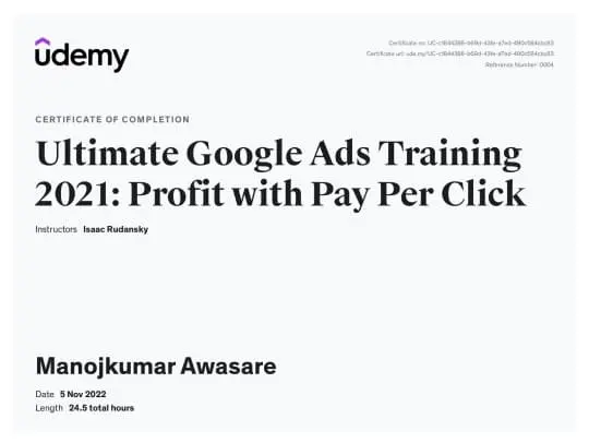 Google Ads Framework Mastery Certification